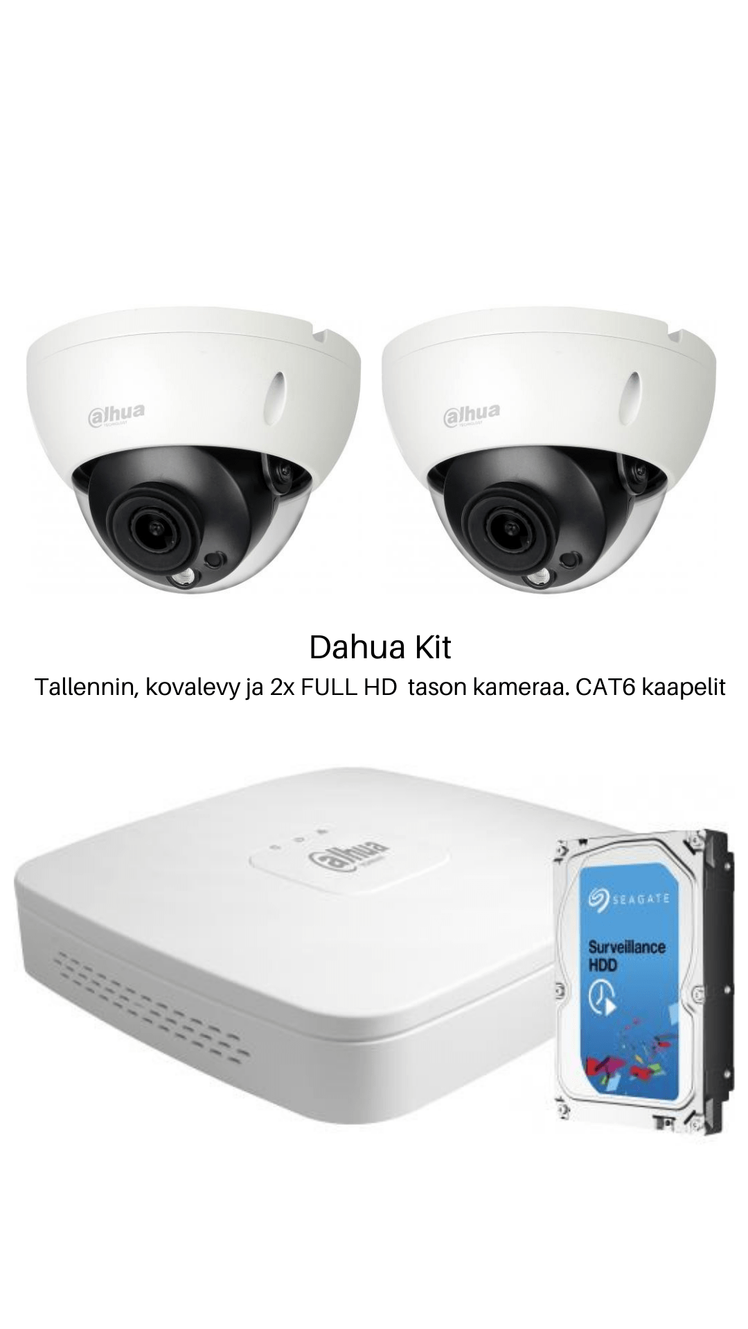 Dahua FULL HD kameravalvontapaketti