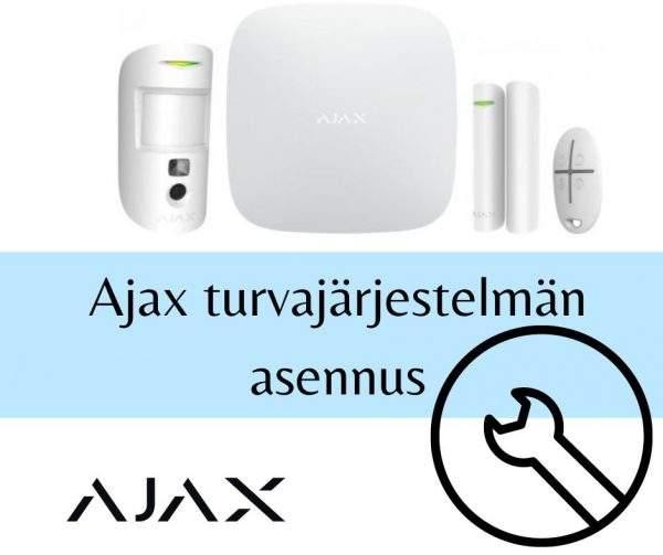 Ajax hälytysjärjestelmän asennus Päijät-Hämeen seudulla