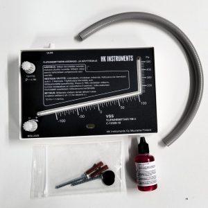 YM-3 ylipainemittarin pakkauksen sisältö