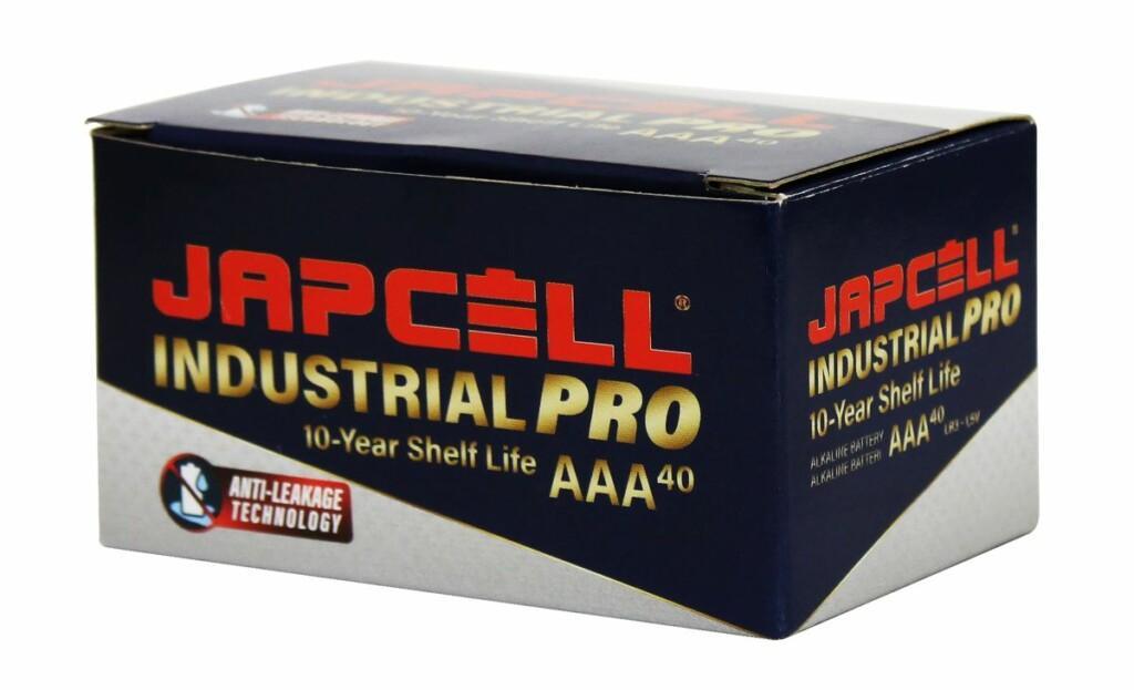 Japcell Paristo AAA / LR03 Industrial Pro, 40kpl pakkaus