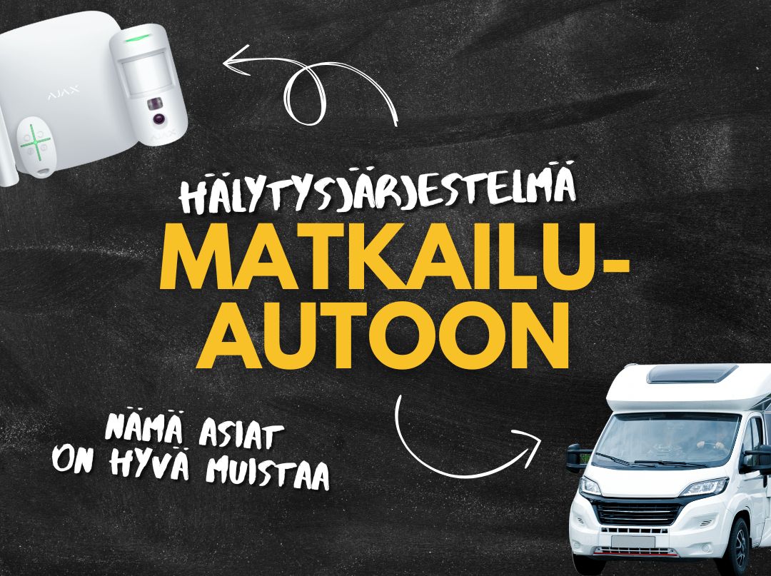 Hälytysjärjestelmä matkailuautoon